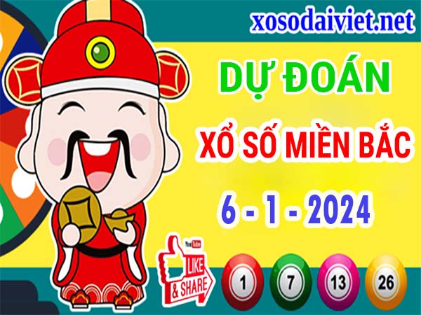 Dự đoán XSMB 6/1/2024 thống kê xổ số miền Bắc thứ 7 hôm nay