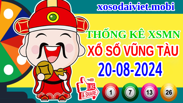 Thống kê XSVT ngày 20/8/2024 – Nhận định KQ xổ số Vũng Tàu thứ 3 hôm nay